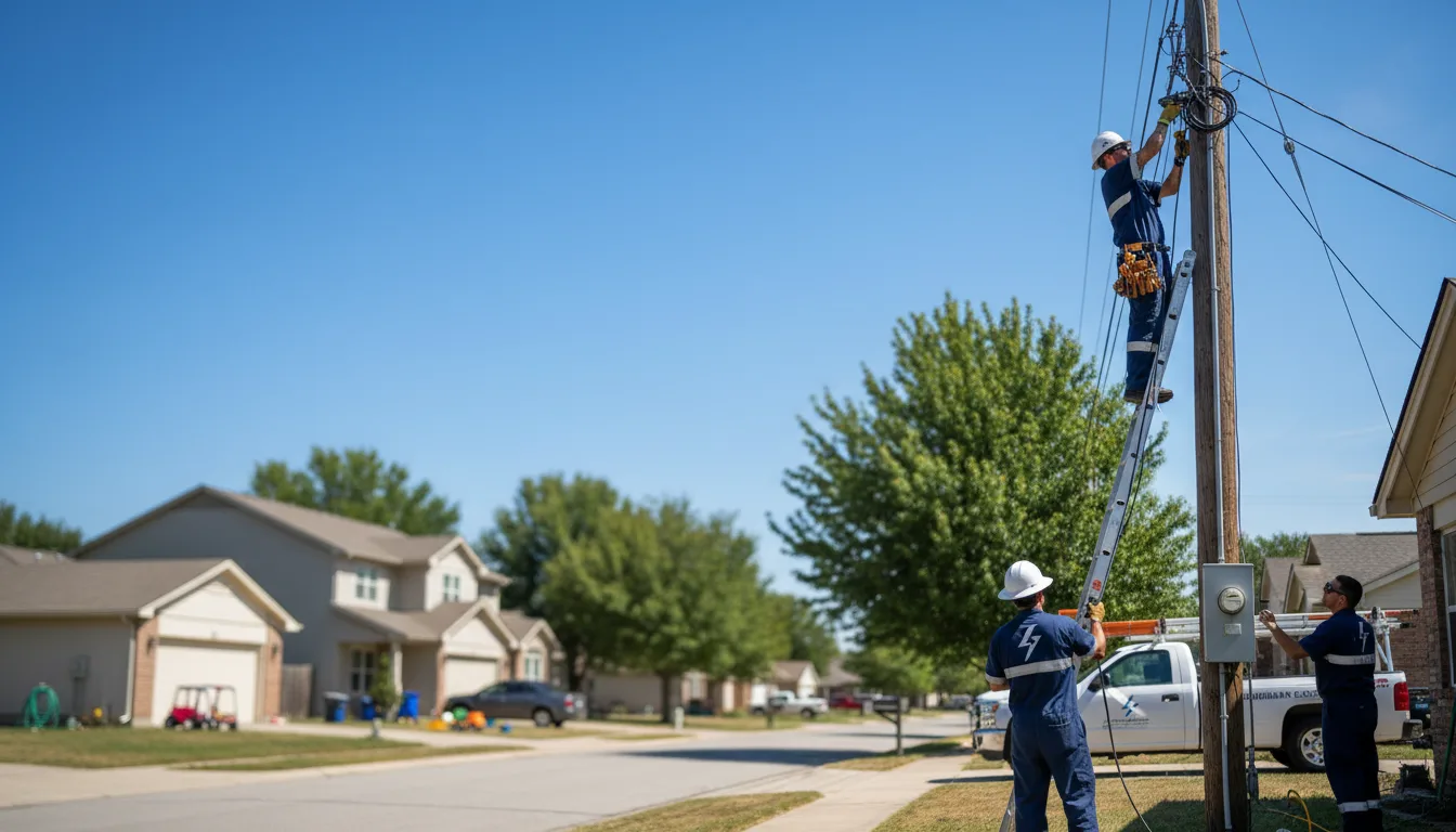 Residential electrician providing installation services in Woodson, AR